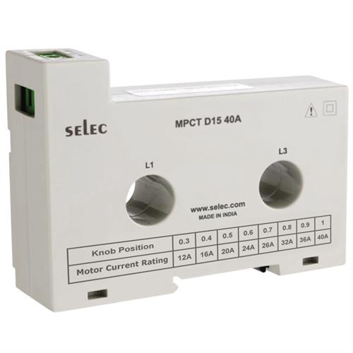 Biến dòng bảo vệ động cơ SELEC MPCT D15 40A